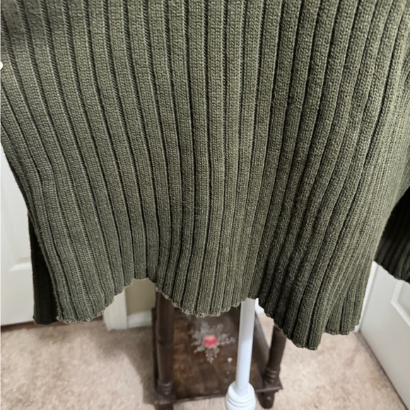 Ralph Lauren Olive Ribbed Mock Turtleneck Sweater - Picture 6 of 14